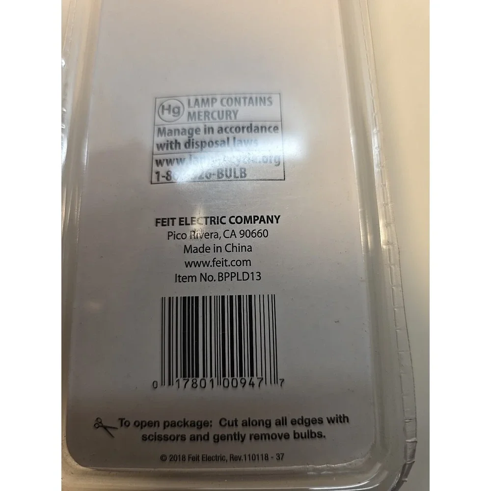 Feit Electric 13 watt PL 4.34 in. L CFL Bulb Soft White Track and Rec -Pack of 1